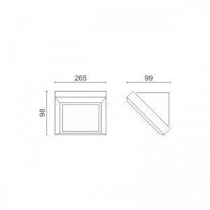 ΑΠΛΙΚΑ LED ΕΞΩΤΕΡΙΚΟΥ ΧΩΡΟΥ 12W CCT ΤΕΤΡΑΓΩΝΗ Ηλεκτρολογικός Εξοπλισμός