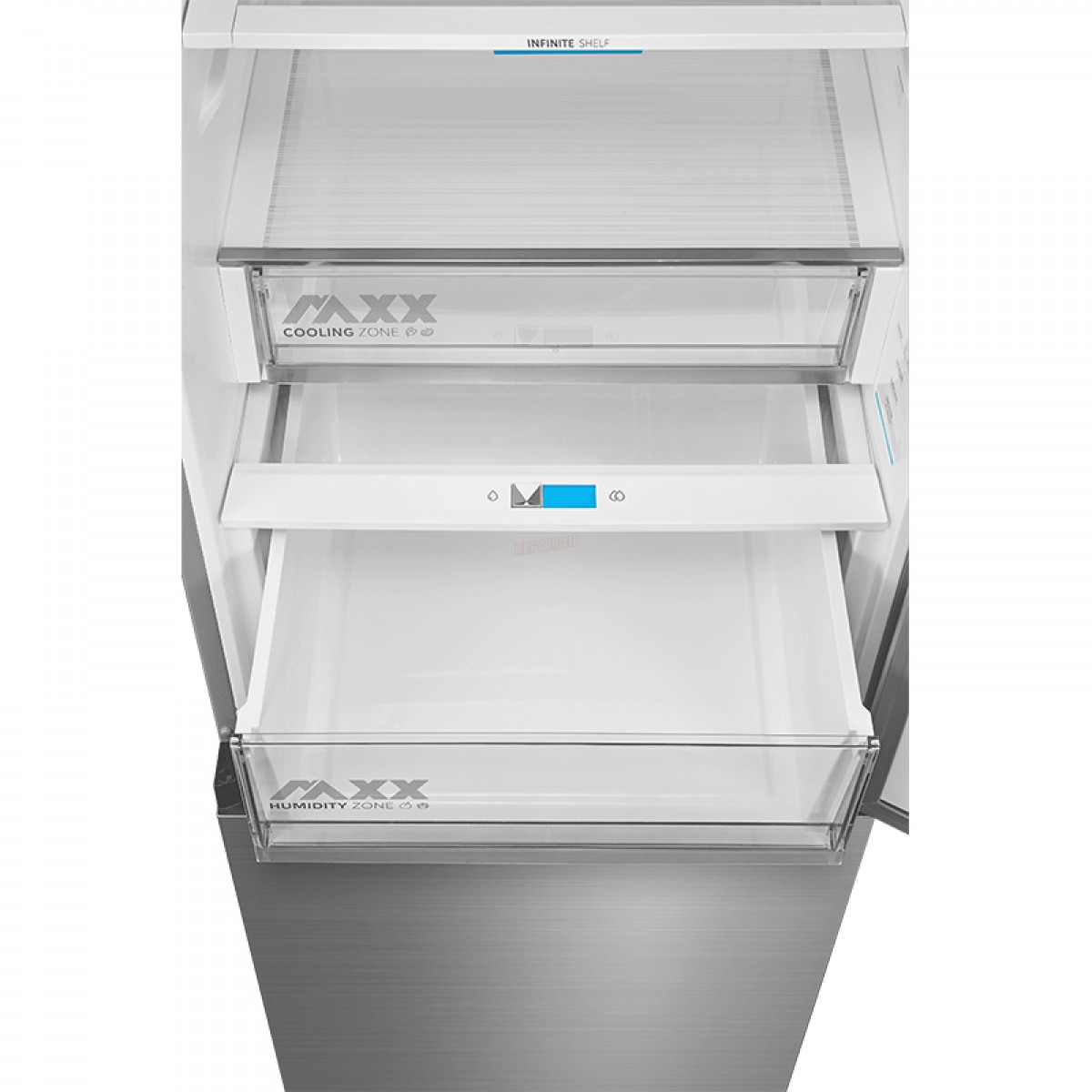 Ψυγειοκαταψύκτης Midea MDRB600MIC46P 442Lt Inox Οικιακές Συσκευές