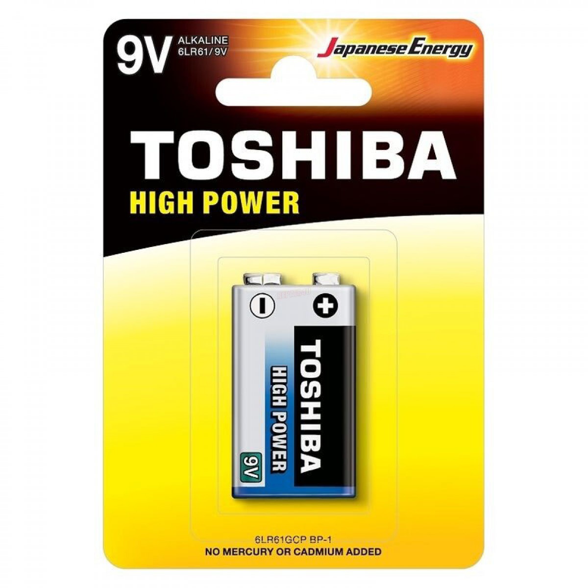 Μπαταρία Αλκαλική Πλακέ Toshiba 6LR61 9V Ηλεκτρολογικός Εξοπλισμός