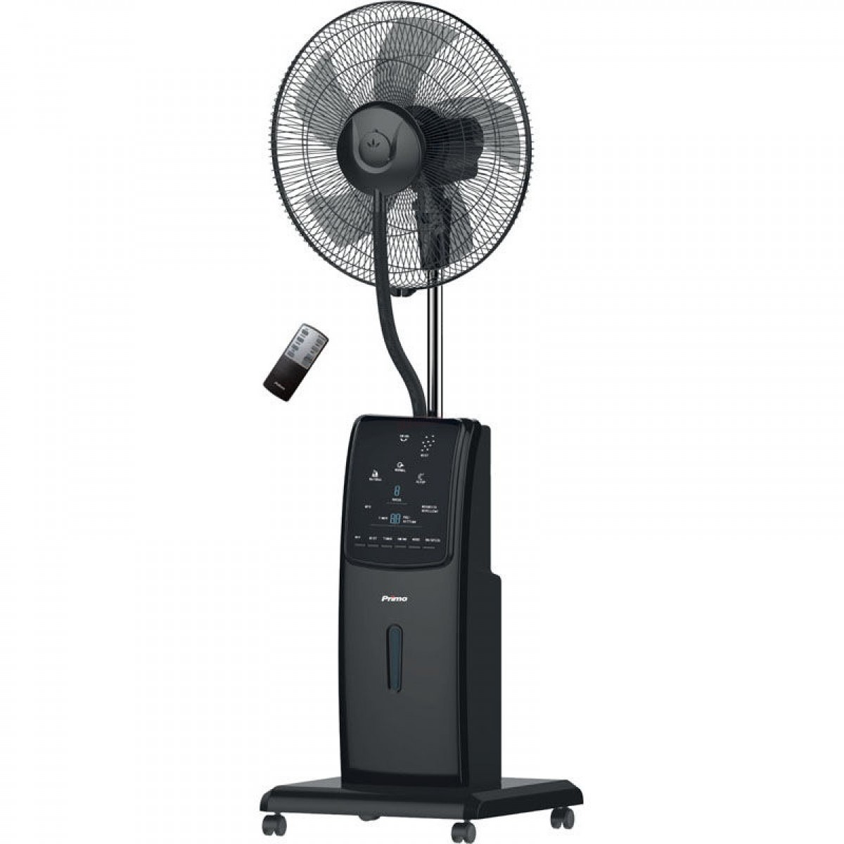 Ανεμιστήρας Υδρονέφωσης Mist Fan PRMF-80413 Primo 16'' 40cm με Τηλεχειριστήριο Μαύρος Μικροσυσκευές