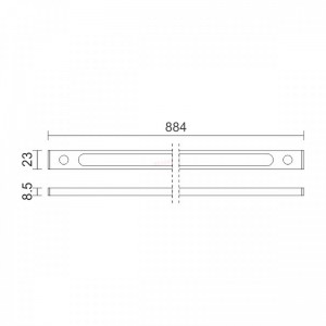 ΓΡΑΜΜΙΚΟ ΦΩΤΙΣΤΙΚΟ LED SLIM 12W 4000K Ηλεκτρολογικός Εξοπλισμός