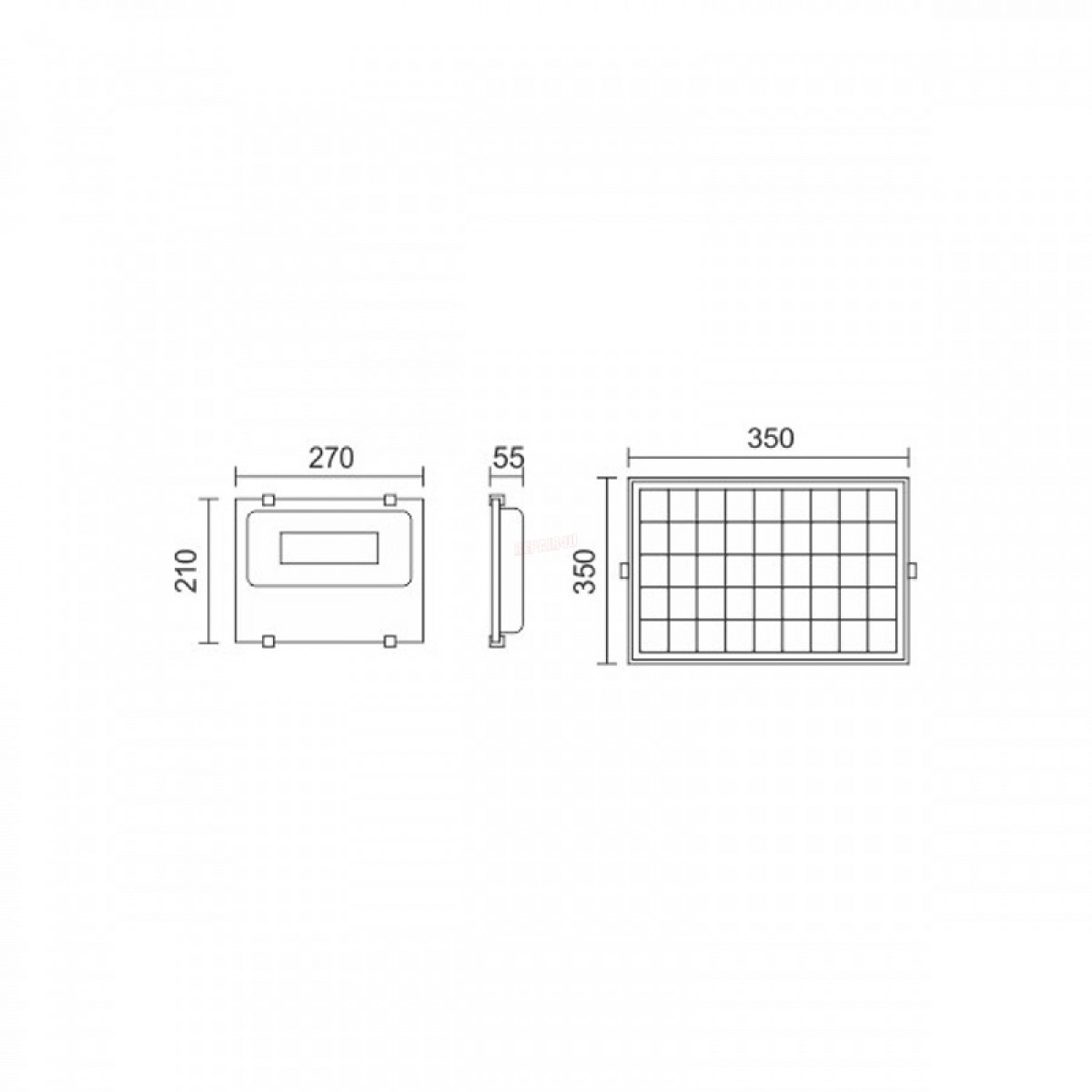 ΗΛΙΑΚΟΣ ΠΡΟΒΟΛΕΑΣ LED SMD 100W 6000K Ηλεκτρολογικός Εξοπλισμός