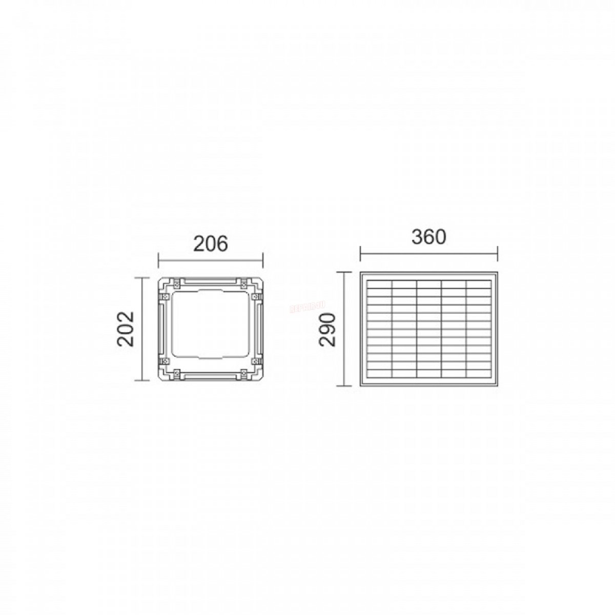 ΗΛΙΑΚΟΣ ΠΡΟΒΟΛΕΑΣ LED ΜΕ ΤΗΛΕΧΕΙΡΙΣΤΗΡΙΟ 100W 6000K Ηλεκτρολογικός Εξοπλισμός