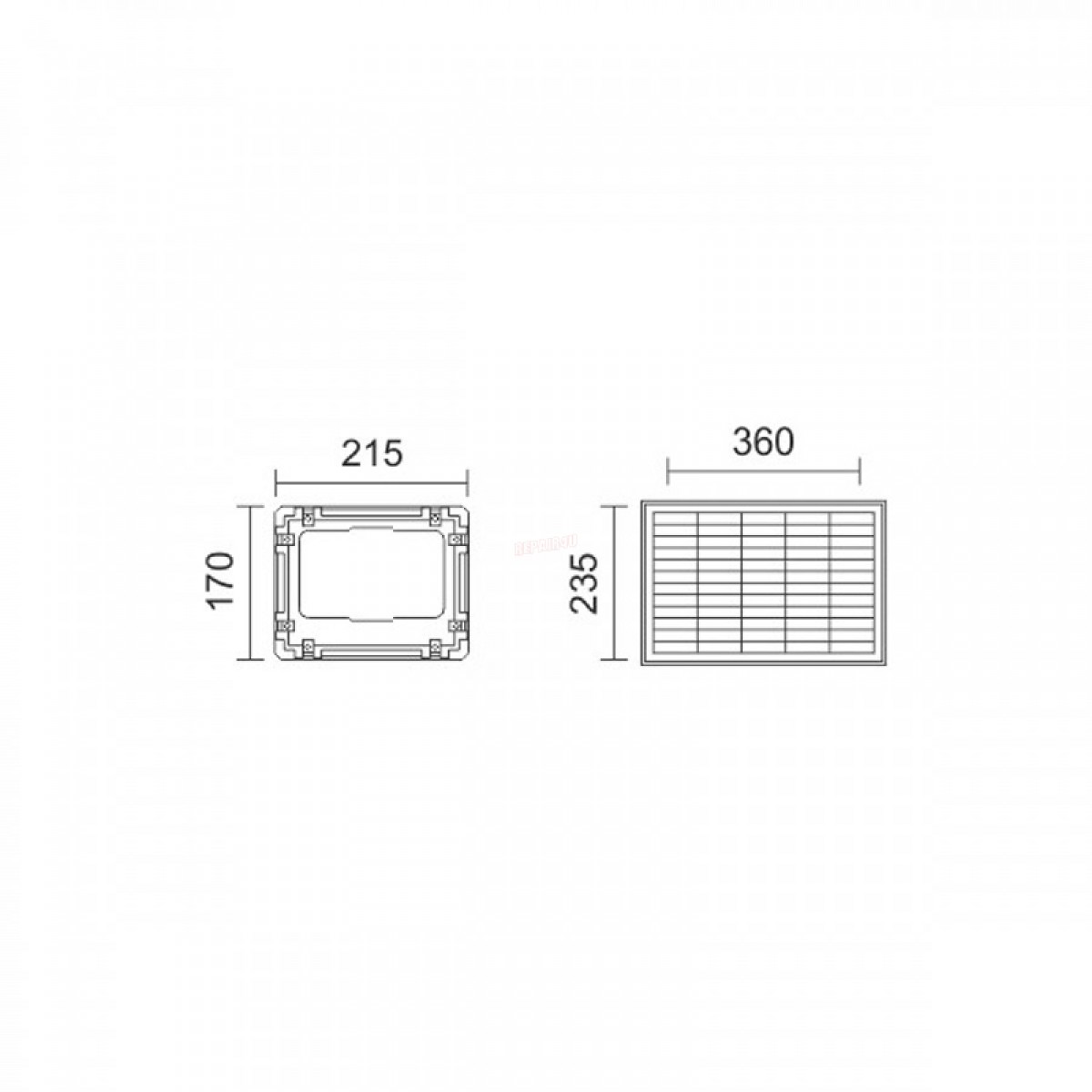 ΗΛΙΑΚΟΣ ΠΡΟΒΟΛΕΑΣ LED ΜΕ ΤΗΛΕΧΕΙΡΙΣΤΗΡΙΟ 60W 6000K Ηλεκτρολογικός Εξοπλισμός