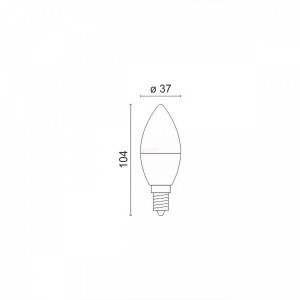 ΛΑΜΠΤΗΡAΣ LED E14 9W 6000K Ηλεκτρολογικός Εξοπλισμός
