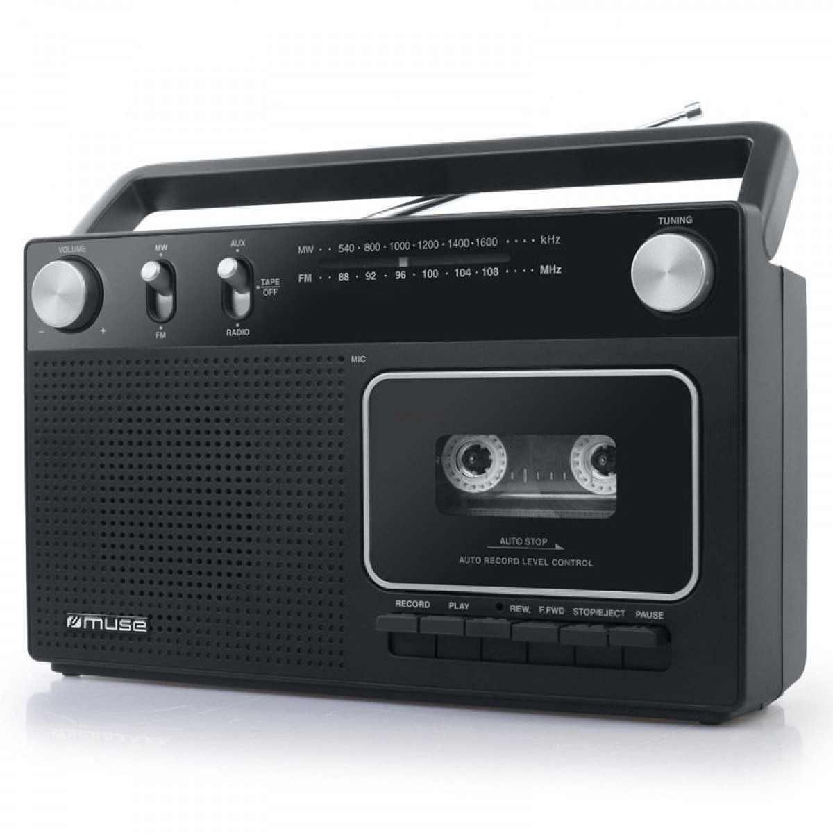 Ραδιοκασετόφωνο M-152RC MUSE Μπαταρίας-Ρεύματος Μαύρο  Μικροσυσκευές