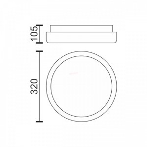 ΠΛΑΦΟΝΙΕΡΑ LED ΟΡΟΦΗΣ 18W 3000K Ηλεκτρολογικός Εξοπλισμός