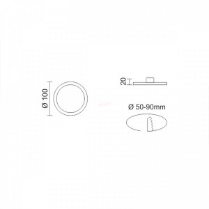 ΡΥΘΜΙΖΟΜΕΝΟ ΦΩΤΙΣΤΙΚΟ LED PANEL 10W 3000K Ηλεκτρολογικός Εξοπλισμός