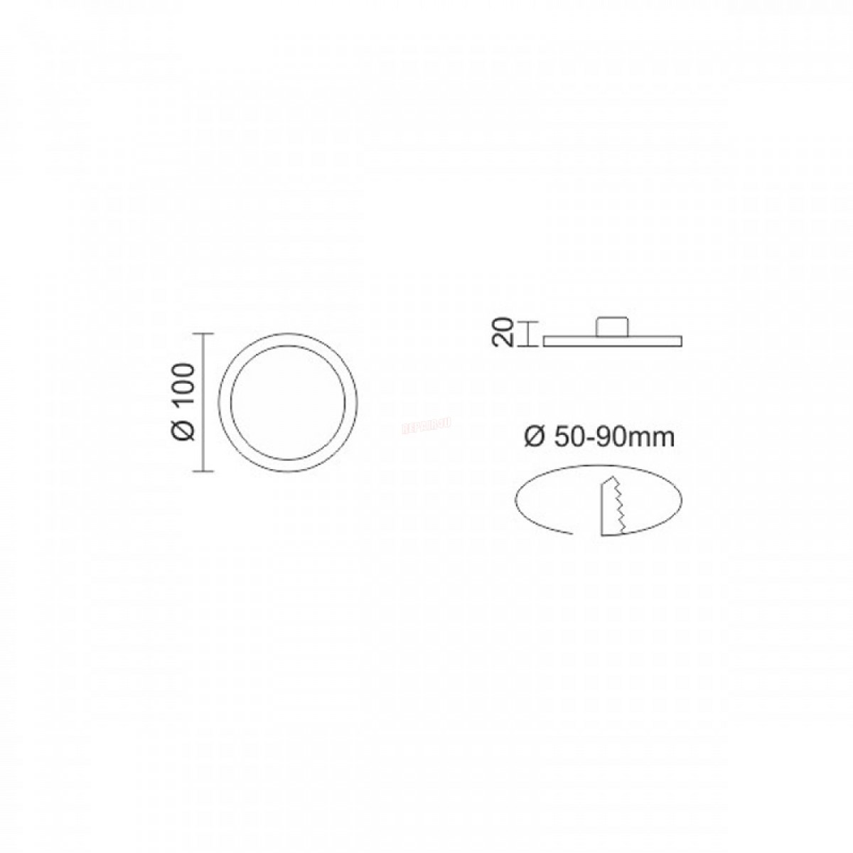 ΡΥΘΜΙΖΟΜΕΝΟ ΦΩΤΙΣΤΙΚΟ LED PANEL 10W 4000K Ηλεκτρολογικός Εξοπλισμός