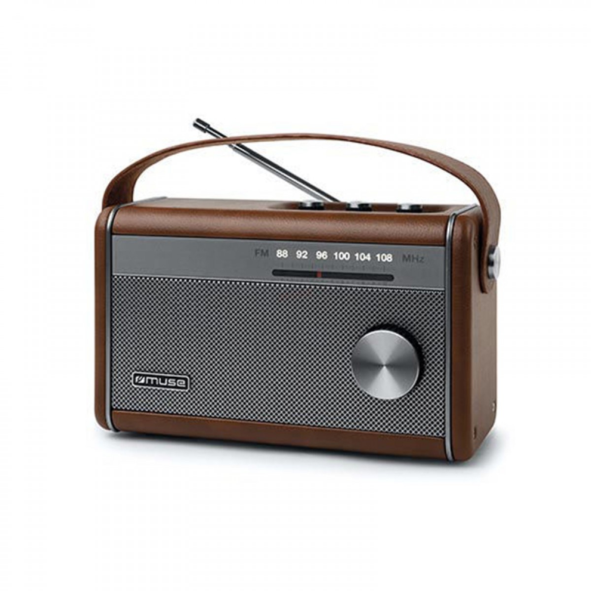 Ραδιόφωνο M-098BR MUSE Μπαταρίας-Ρεύματος με Bluetooth Καφέ Μικροσυσκευές