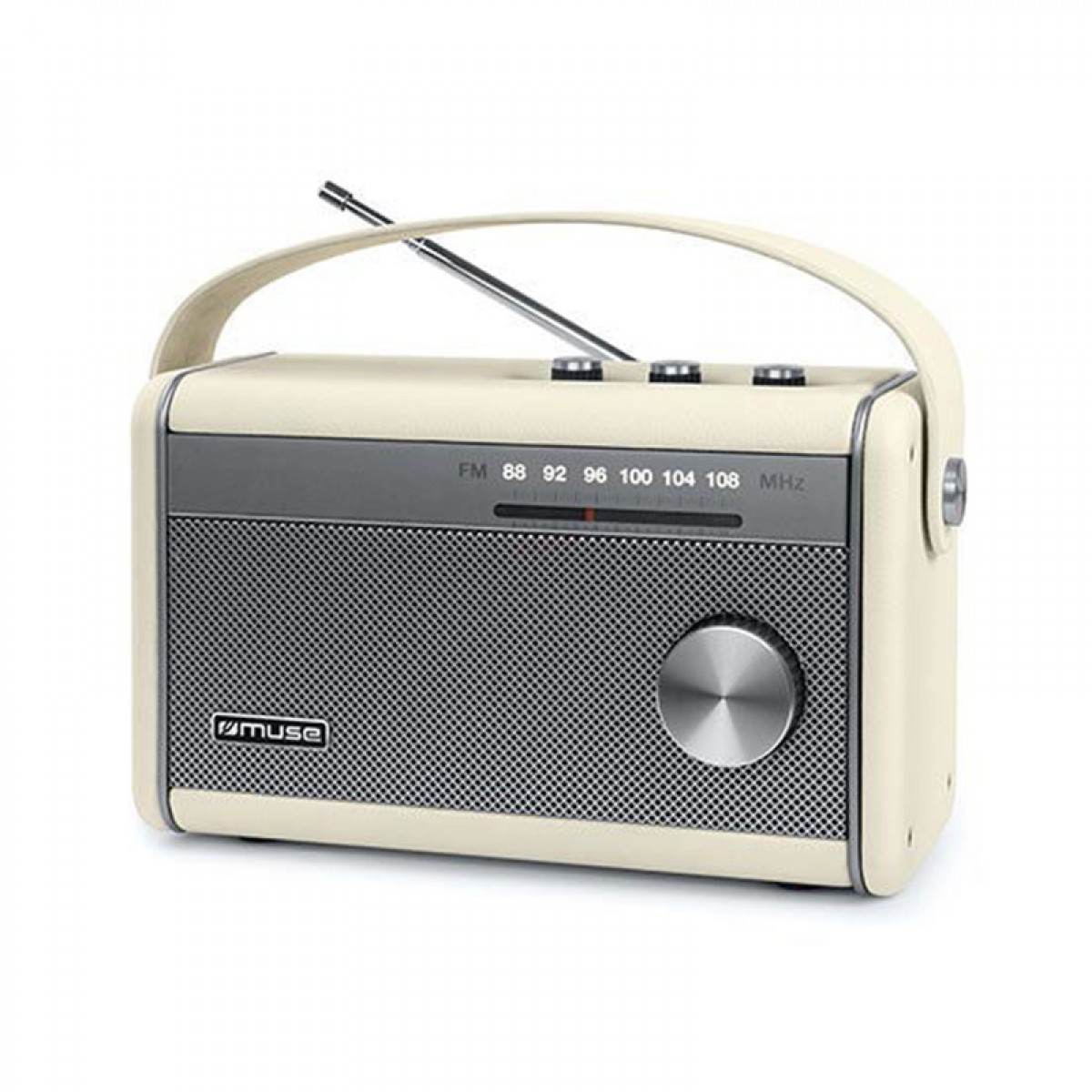 Ραδιόφωνο M-098SC MUSE Μπαταρίας-Ρεύματος με Bluetooth Κρεμ Μικροσυσκευές