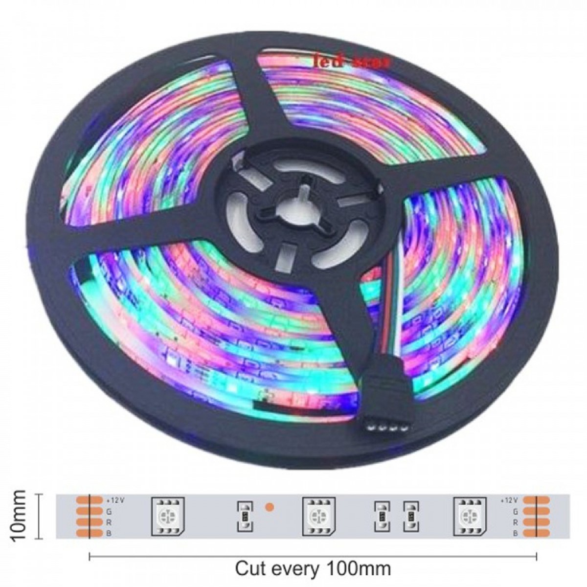 ΤΑΙΝΙΑ LED ΣΤΕΓΑΝΗ 14.4W RGB 24V Ηλεκτρολογικός Εξοπλισμός
