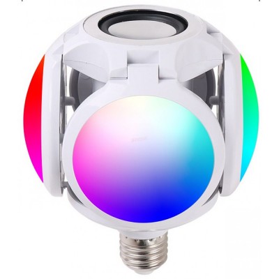 ΛΑΜΠΑ E27 RGB+WHITE ΜΕ BLUETOOTH SPEAKER 30W
