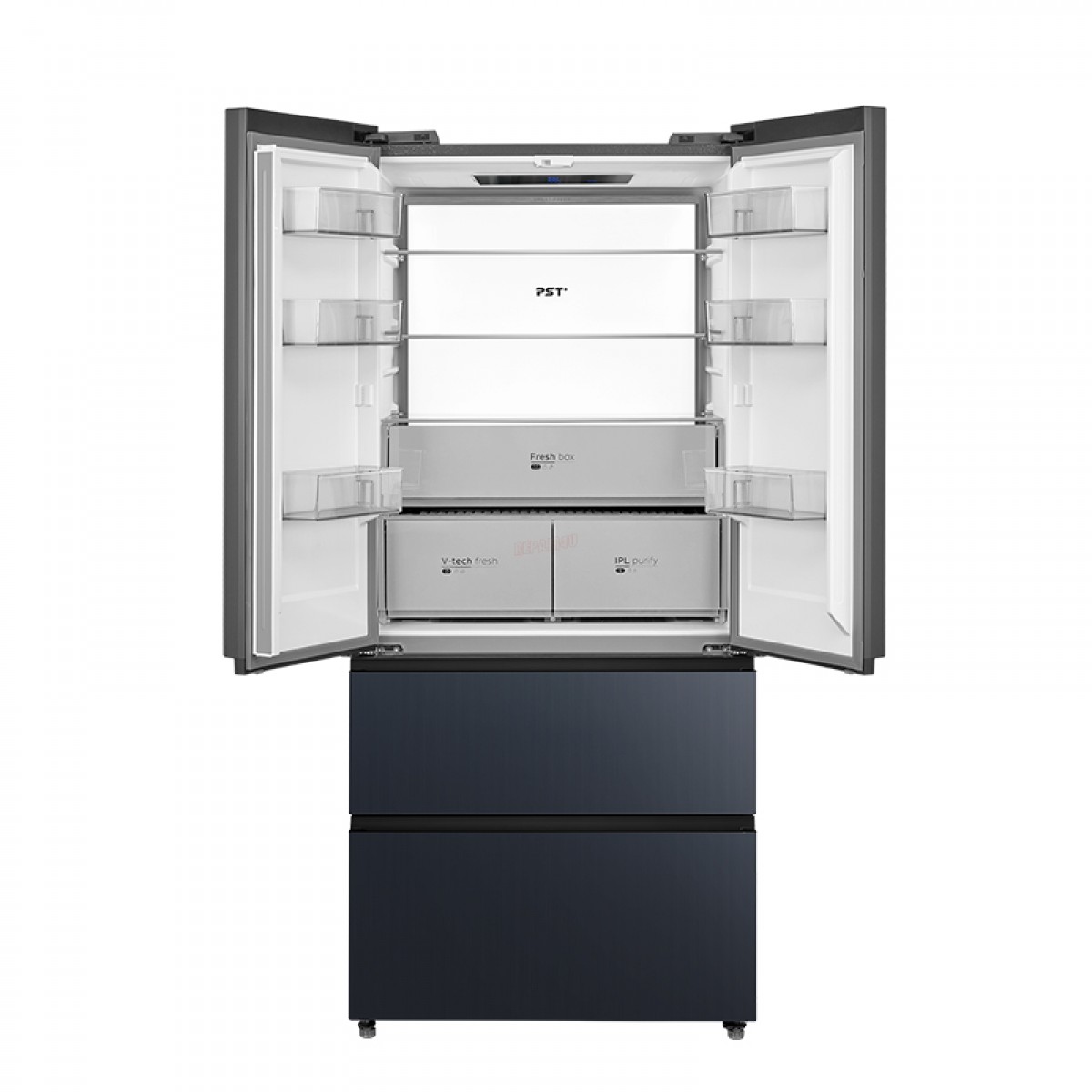 Ψυγείο Ντουλάπα Midea MDRF705BIE70 515lt Ανθρακί Οικιακές Συσκευές