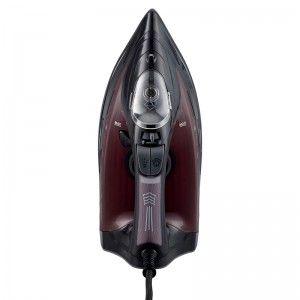 Σίδερο Ατμού PRSI-40313 Primo Κεραμική Πλάκα 3000W Anti-drip-Anti-calc-Auto shut-off Μαύρο-Μπορντώ Μικροσυσκευές