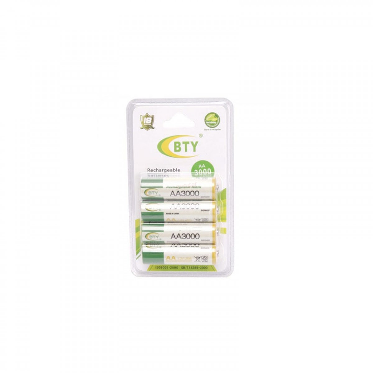 Επαναφορτιζόμενη Μπαταρία BYY AA NiMH 3000mAh 1.2V  Ηλεκτρολογικός Εξοπλισμός