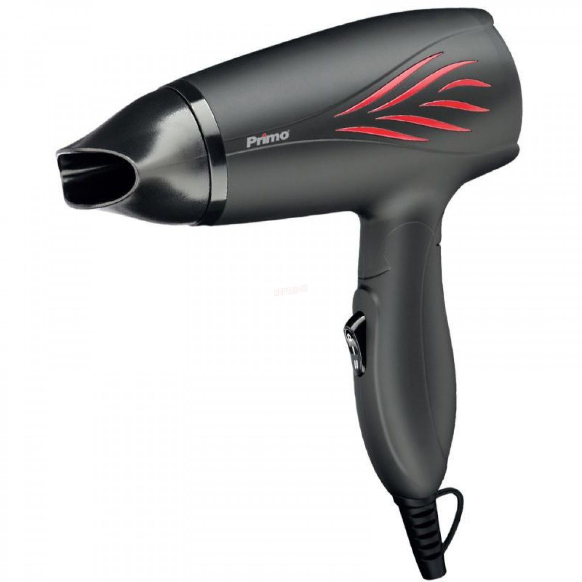 Σεσουάρ Μαλλιών Primo PRHD-40217 1200W Ταξιδιού  με Σπαστή Λαβή Μαύρο Matt Μικροσυσκευές