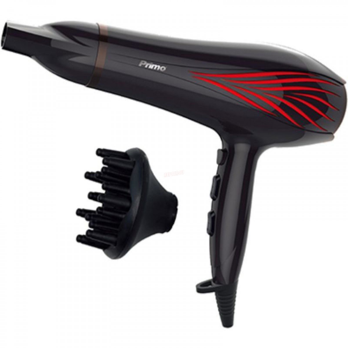 Σεσουάρ Μαλλιών Primo PRHD-40218 2000W Μαύρο  Μικροσυσκευές