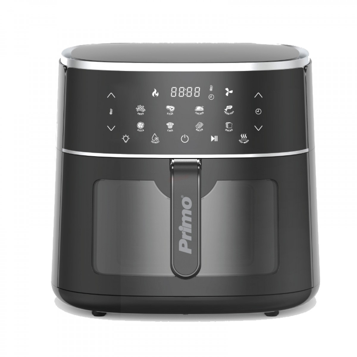 Φριτέζα Αέρος PRAF-40459 Primo Digital 8L 1800W με Παράθυρο Μαύρη Μικροσυσκευές