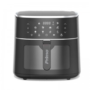 Φριτέζα Αέρος PRAF-40459 Primo Digital 8L 1800W με Παράθυρο Μαύρη Μικροσυσκευές