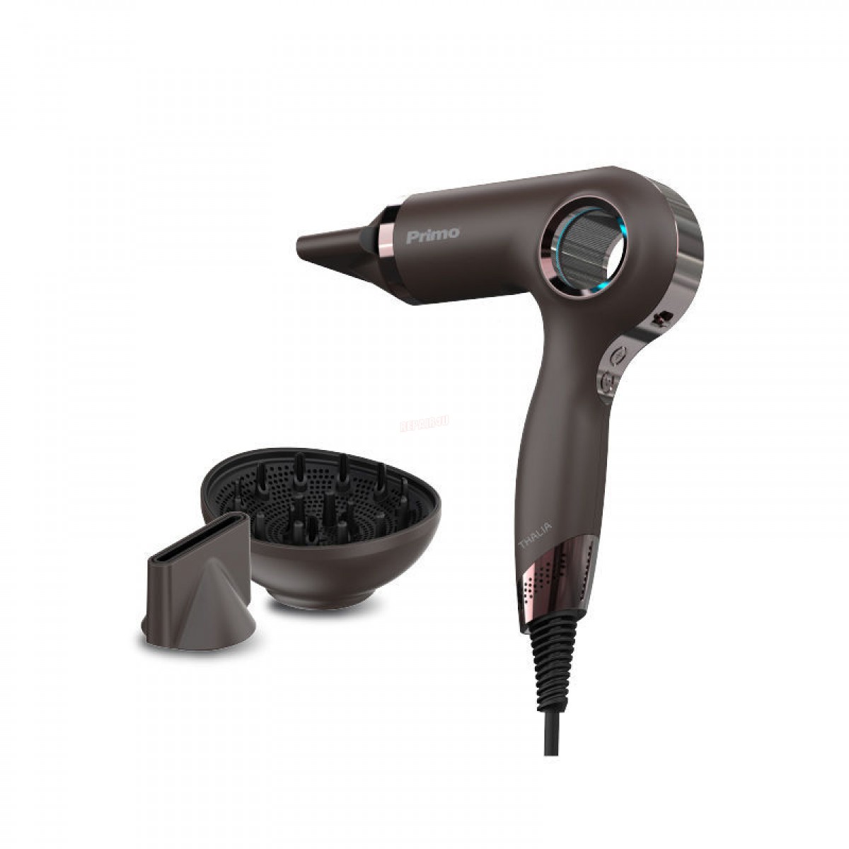 Σεσουάρ PRHD-40534 Primo 1800W BLDC Με λειτουργία ιονισμού Chocolate Μικροσυσκευές