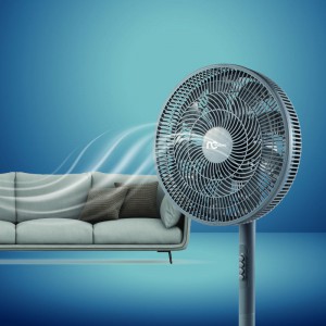 Ανεμιστήρας Ορθοστάτης ΝSF-80699 Neotec 16'' 40cm 9 Φτερά Γκρι 2 σε 1 Μικροσυσκευές