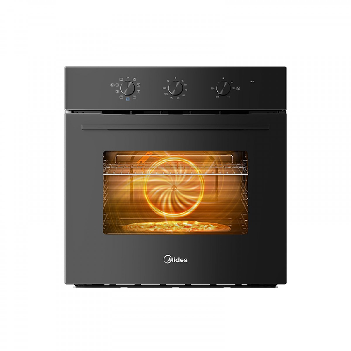 Εντοιχιζόμενος Φούρνος Άνω Πάγκου Midea MBO65M80M1-BK Μαύρος Οικιακές Συσκευές