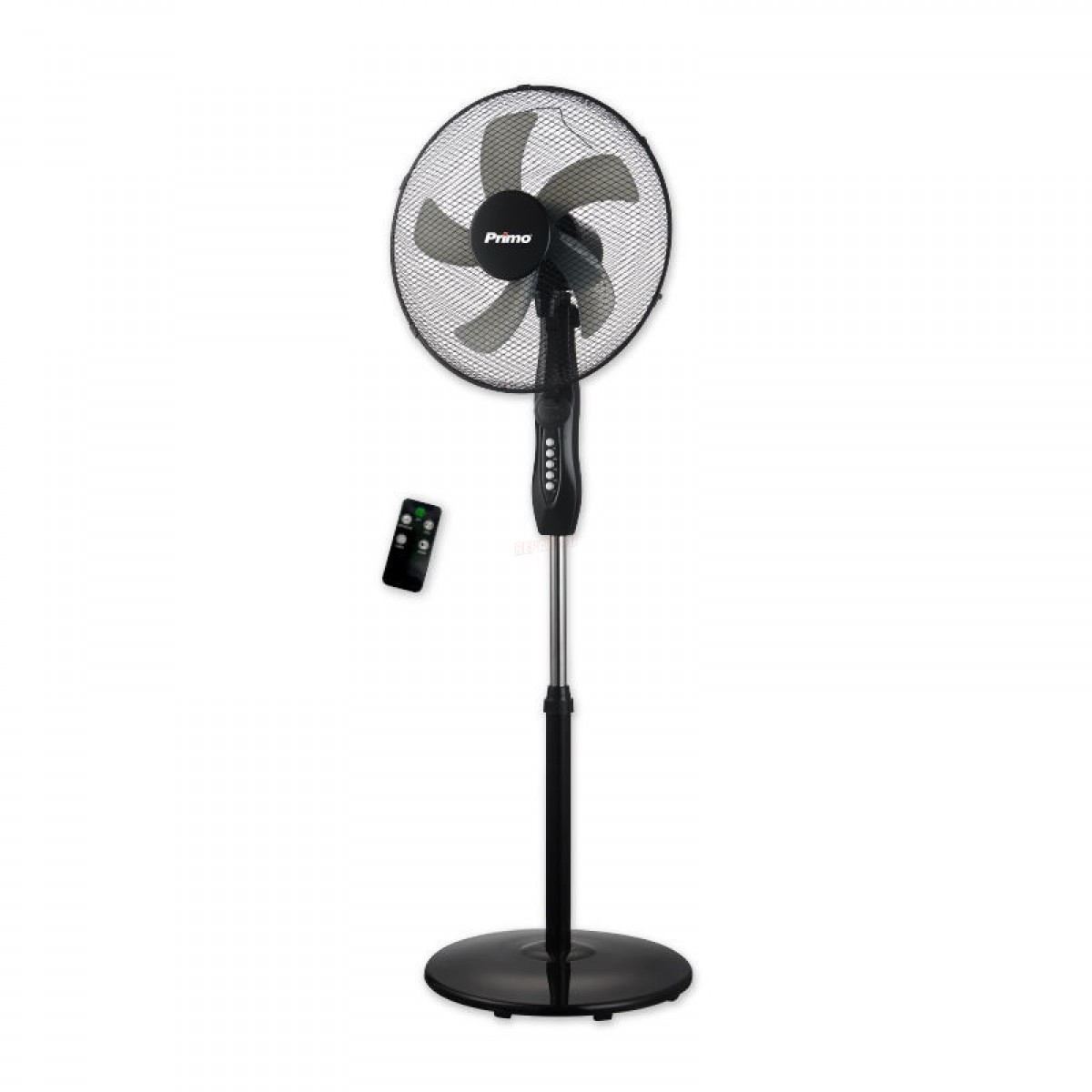 Ανεμιστήρας Ορθοστάτης 16'' 40cm PRSF-80719 Primo Μαύρος με R/C Μικροσυσκευές