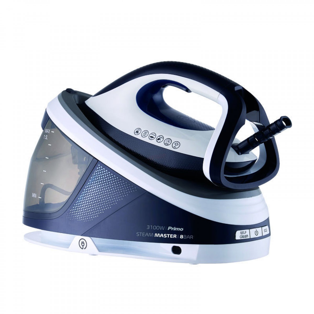 Ατμοσύστημα Σιδερώματος PRSS-40506 Primo 3100W Opti-temp Ceramic, 8Bar, 1.5L Λευκό/Μπλε Μικροσυσκευές