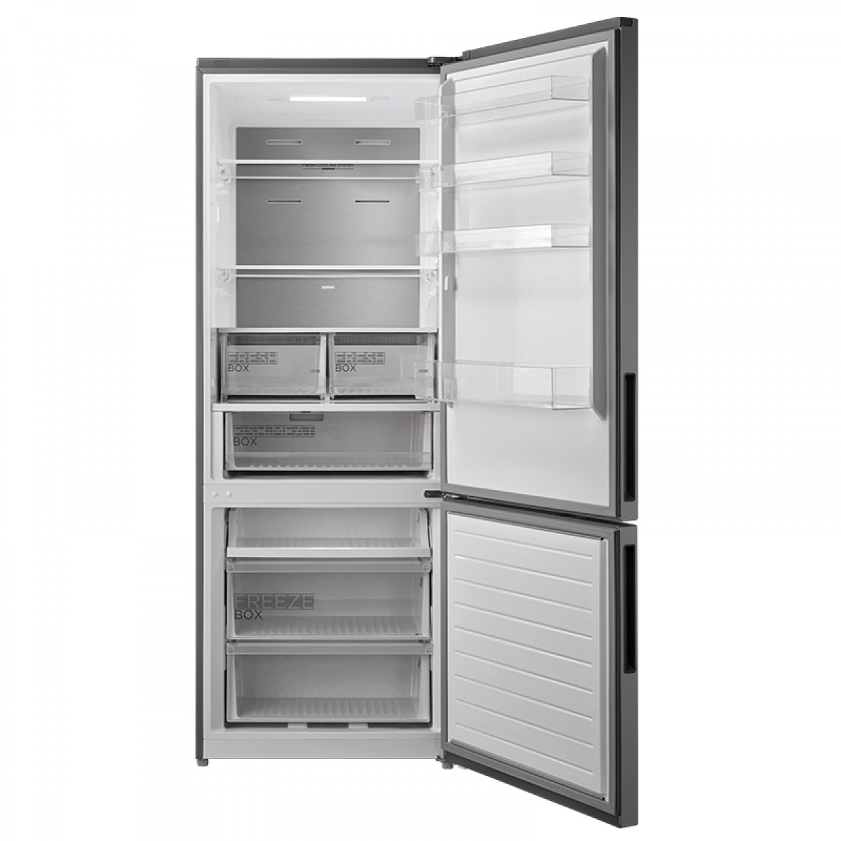 Ψυγειοκαταψύκτης Midea MDRB593FGE46 435Lt Inox         Οικιακές Συσκευές