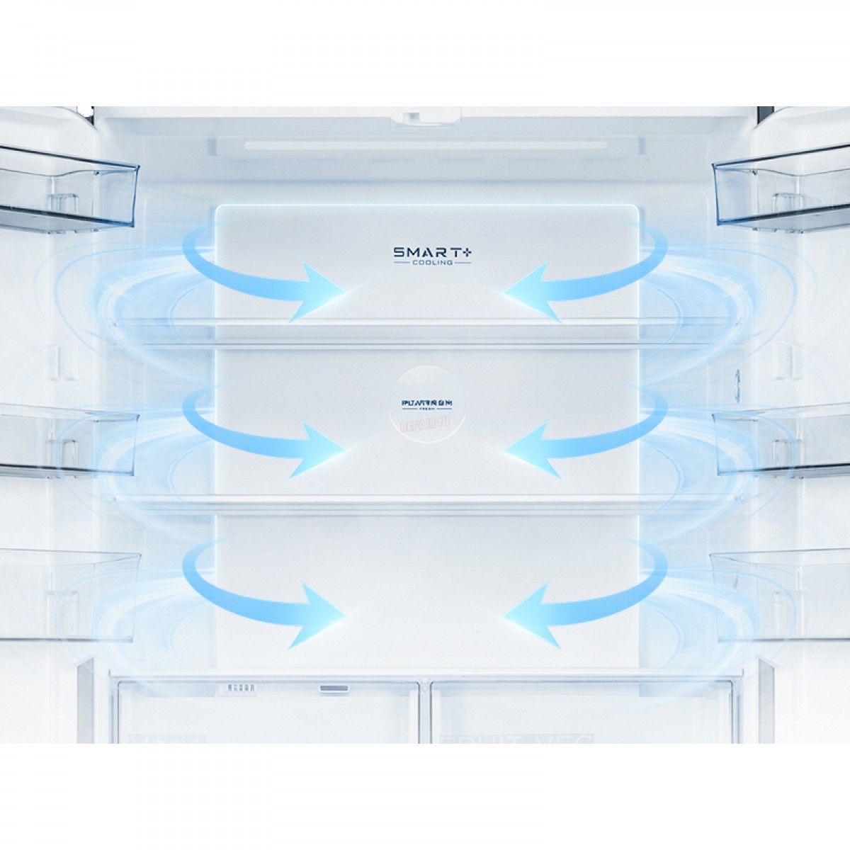 Ψυγείο Ντουλάπα Midea MDRM706BIE70 515lt Ανθρακί Οικιακές Συσκευές