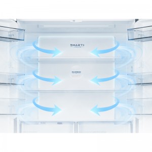 Ψυγείο Ντουλάπα Midea MDRM706BIE70 515lt Ανθρακί Οικιακές Συσκευές