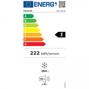 Καταψύκτης Κάθετος Davoline DFU 204 NF 204lt Λευκός Οικιακές Συσκευές