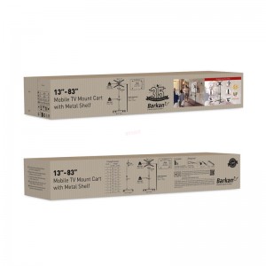 Βάση Τηλεόρασης Δαπέδου SW411H Barkan 13" - 83" με Κλίση και Ροδάκια Ηλεκτρολογικός Εξοπλισμός