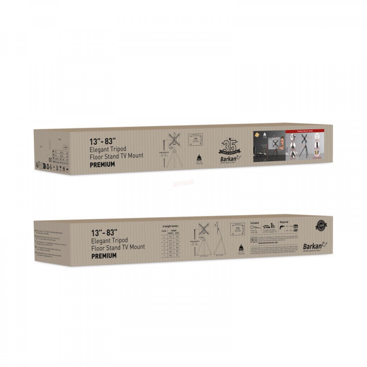 Βάση Τηλεόρασης Δαπέδου DTP410 Barkan 13" - 83" σε Τρίποδο Ηλεκτρολογικός Εξοπλισμός