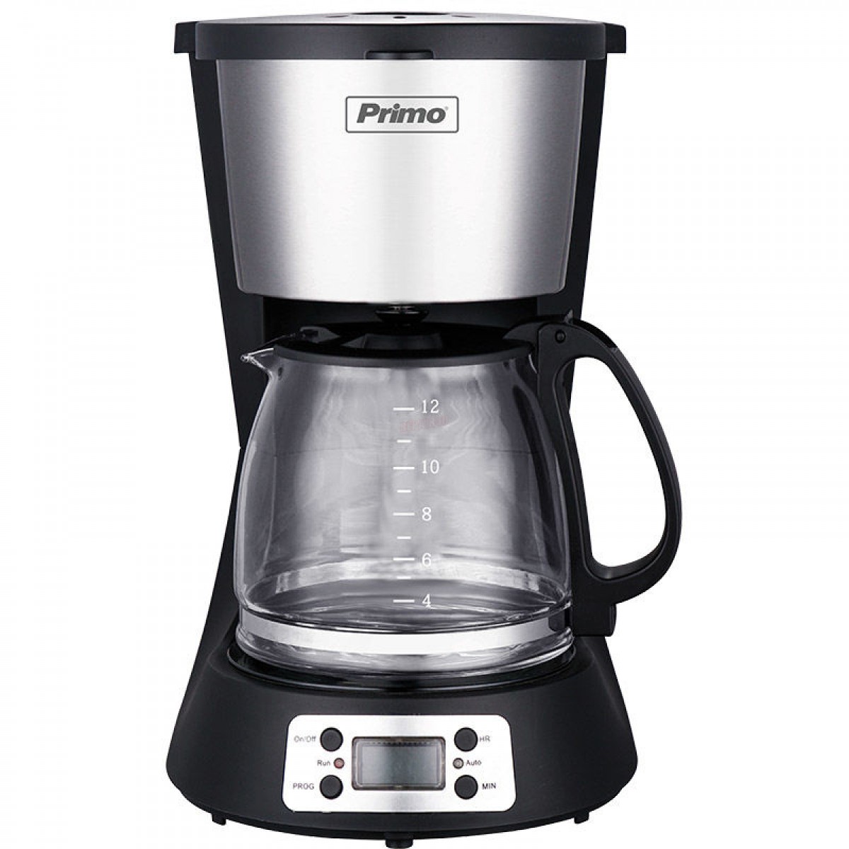 Καφετιέρα Φίλτρου PRCM-40250 Primo Digital 1.5L 12φλ Μαύρη-Inox Μικροσυσκευές