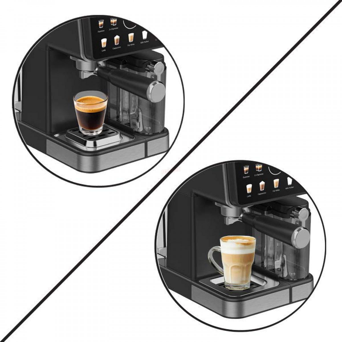Μηχανή Espresso+Milk frother PREM-40532 Primo Hot & Cold 3 σε 1 20Bar Digital Μαύρη-Inox Μικροσυσκευές