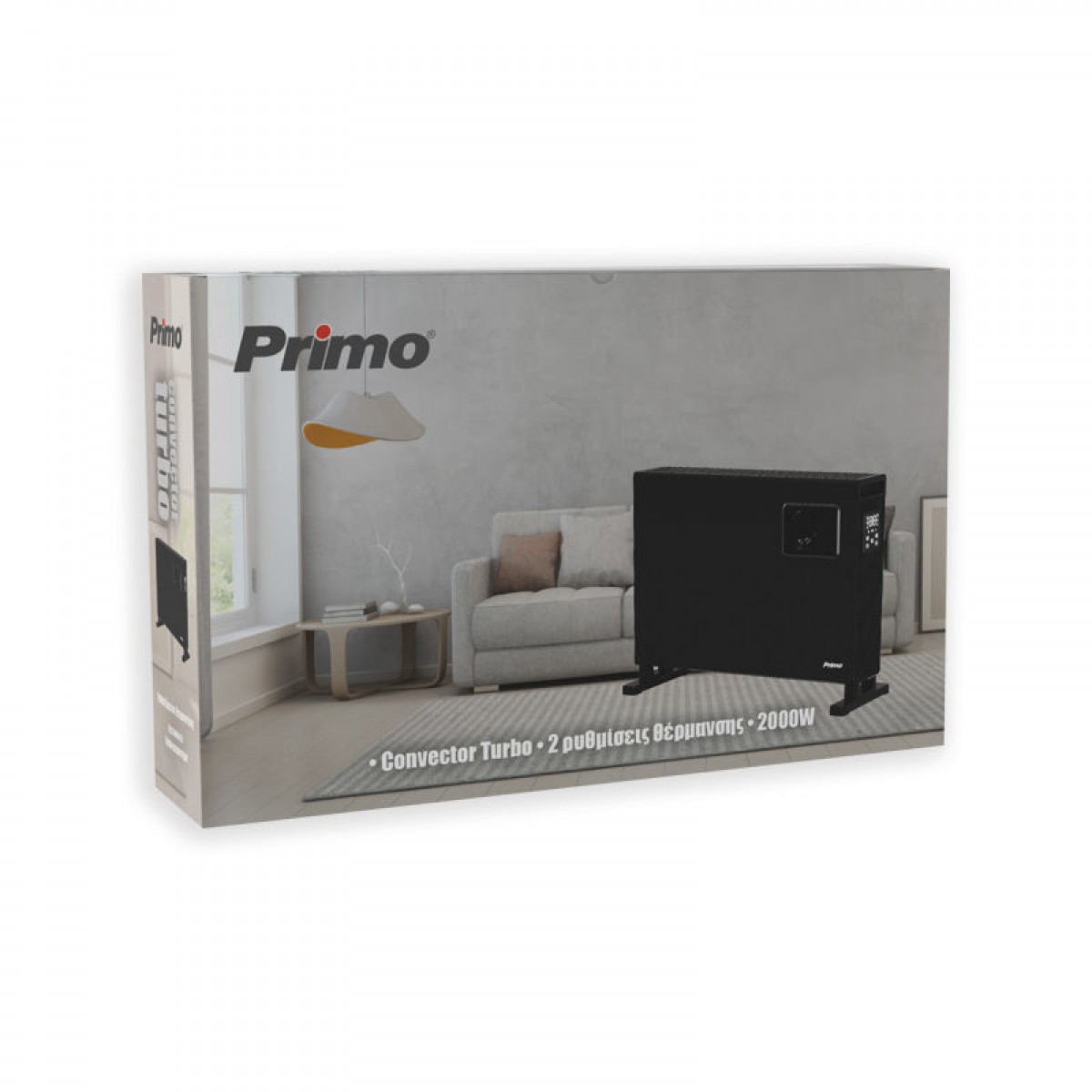 Θερμοπομπός PRCH-81121 Primo 2000W Turbo Μαύρος Μικροσυσκευές