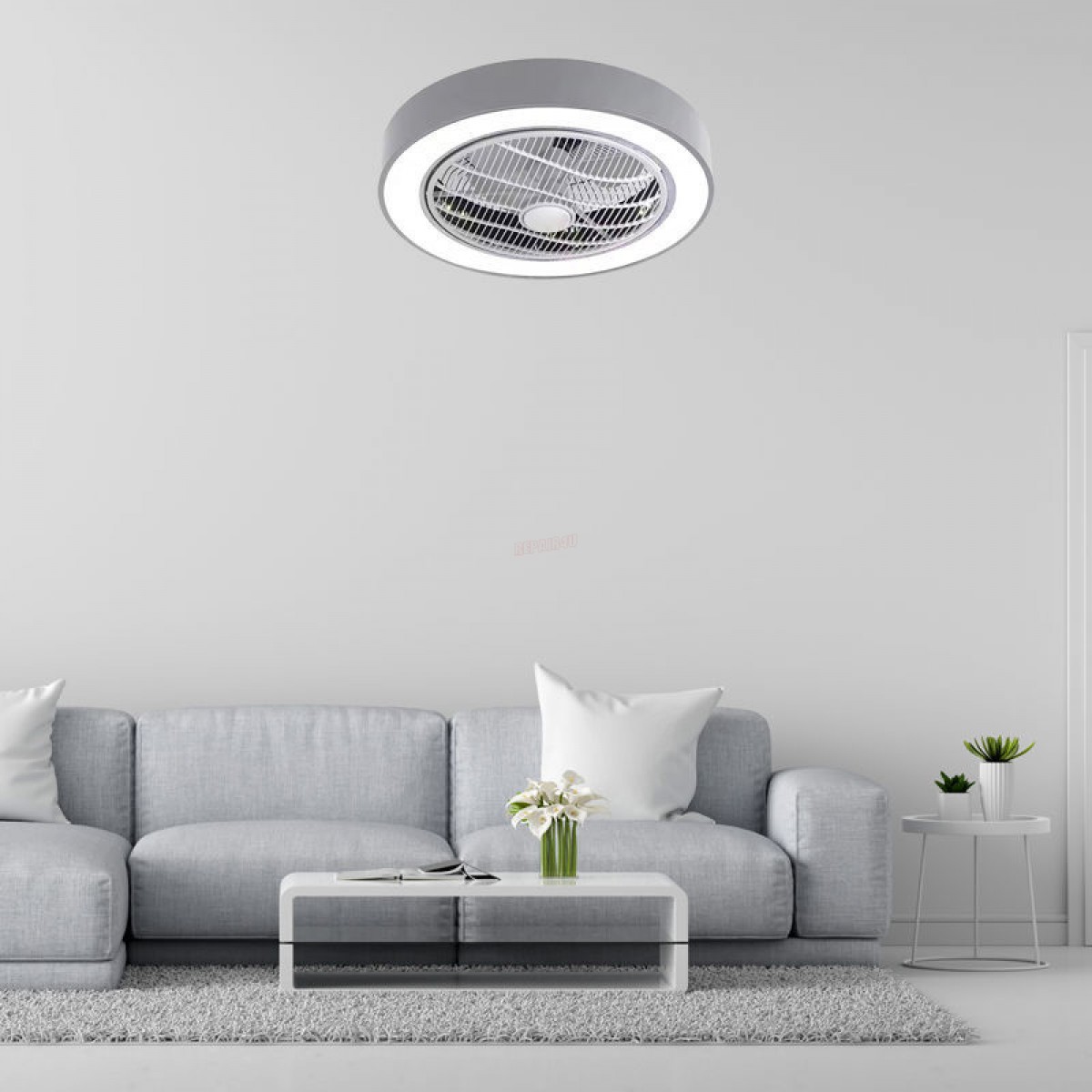 Ανεμιστήρας Οροφής PRCF-80670 Primo DC 19'' 48cm  με Τηλεχειριστήριο 1 Φως LED Λευκός - Γκρι  Μικροσυσκευές