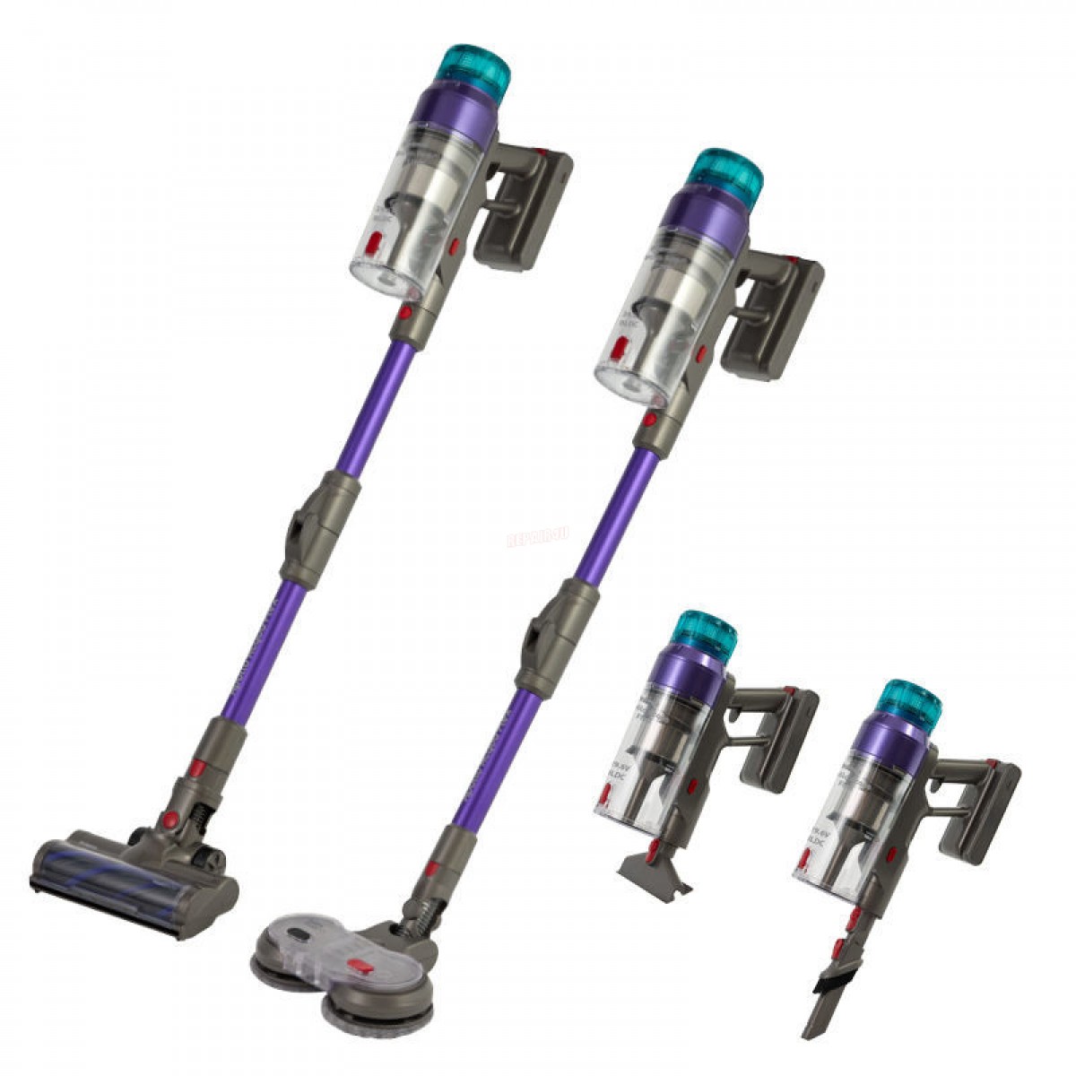 Σκούπα Επαναφορτιζόμενη PRVC-40507 Primo Apollo Aqua Flex 3σε1 29.6V BLDC Μοτέρ Γκρι-Μωβ Ηλεκτρικές Σκούπες