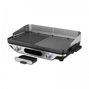 Μπάρμπεκιου PRBQ-40498 Primo Επιτραπέζιο 2400W με Κάλυμμα Αέρα 52.2X30.4εκ. Μαύρο/Inox Μικροσυσκευές