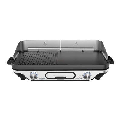 Μπάρμπεκιου PRBQ-40498 Primo Επιτραπέζιο 2400W με Κάλυμμα Αέρα 52.2X30.4εκ. Μαύρο/Inox