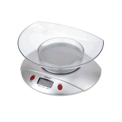 Ζυγαριά Κουζίνας PRKS-40379 Primo με Μπωλ 0.7L 5kg Ασημί