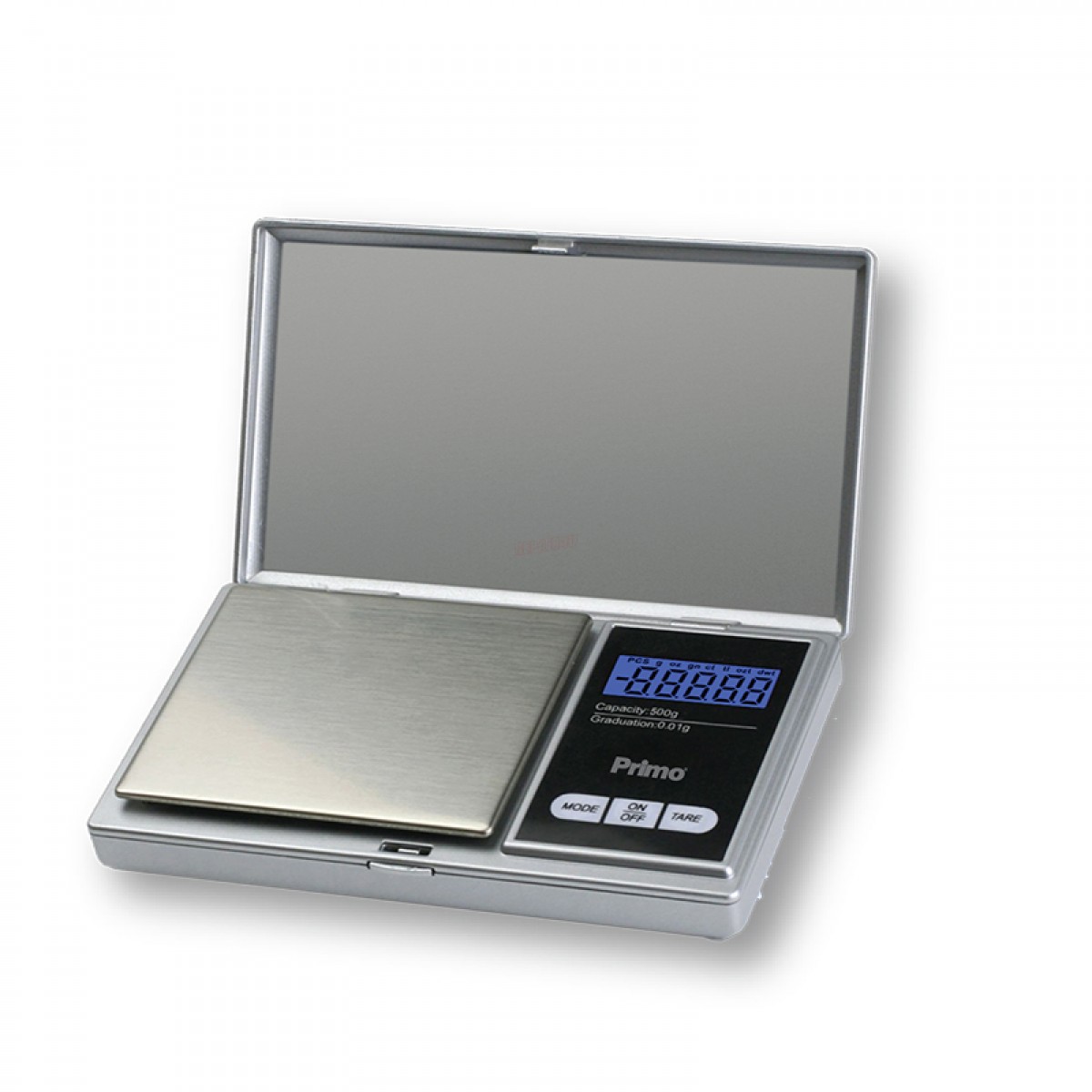 Ζυγαριά Ακριβείας PRJS-40335 Primo Ψηφιακή 500g-0.01g Φωτιζόμενη Οθόνη Ασημί Μικροσυσκευές