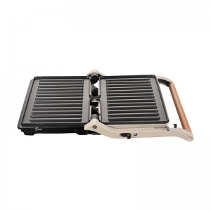 Τοστιέρα Panini PRPT-40493 Primo Αντικολλητικές Πλάκες 1000W Wooden-Γκρι Μικροσυσκευές