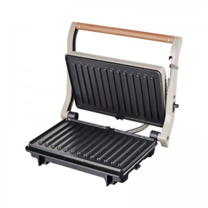 Τοστιέρα Panini PRPT-40493 Primo Αντικολλητικές Πλάκες 1000W Wooden-Γκρι Μικροσυσκευές