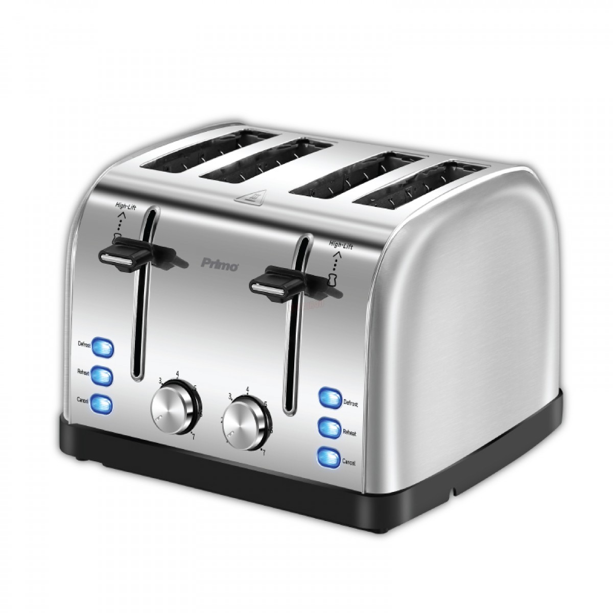 Φρυγανιέρα Primo PRST-40454 4 Θέσεων 1900W Inox Μικροσυσκευές