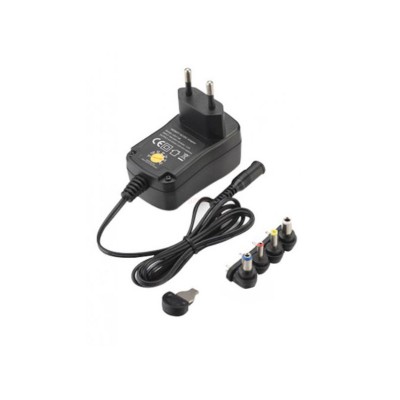 Τροφοδοτικό Πρίζας YSV500-600 3-12V 600mA με 4 Βύσματα 