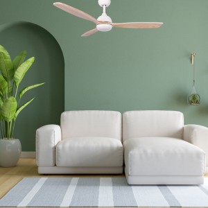 Ανεμιστήρας Οροφής PRCF-80667 Primo 52'' 132cm με Τηλεχειριστήριο 1Φως LED 3 Φτερά Λευκός με 3 Ξύλινα Φτερά Μικροσυσκευές