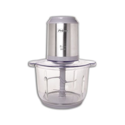 Πολυκόπτης Primo PRFC-40486 με Γυάλινο Μπωλ 2lt 500W Inox - Γκρι 